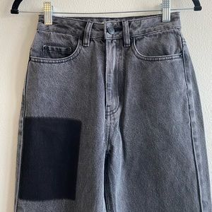 NWOT PacSun Eco Grey Patchwork Boyfriend Jeans Size 23
